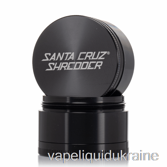 Vape Ukraine Santa Cruz Shredder 2.2inch Medium 4-Piece Grinder Black (53mm)